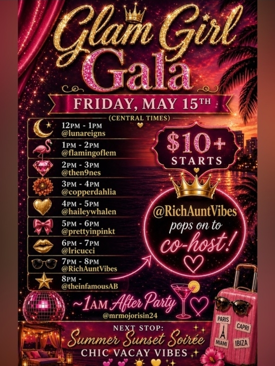Nordstrom Jewelry - Glam Girl Gala Event Flyer - TRAIN SHOW - Live Notification Flyer!! Jewelry 5/15